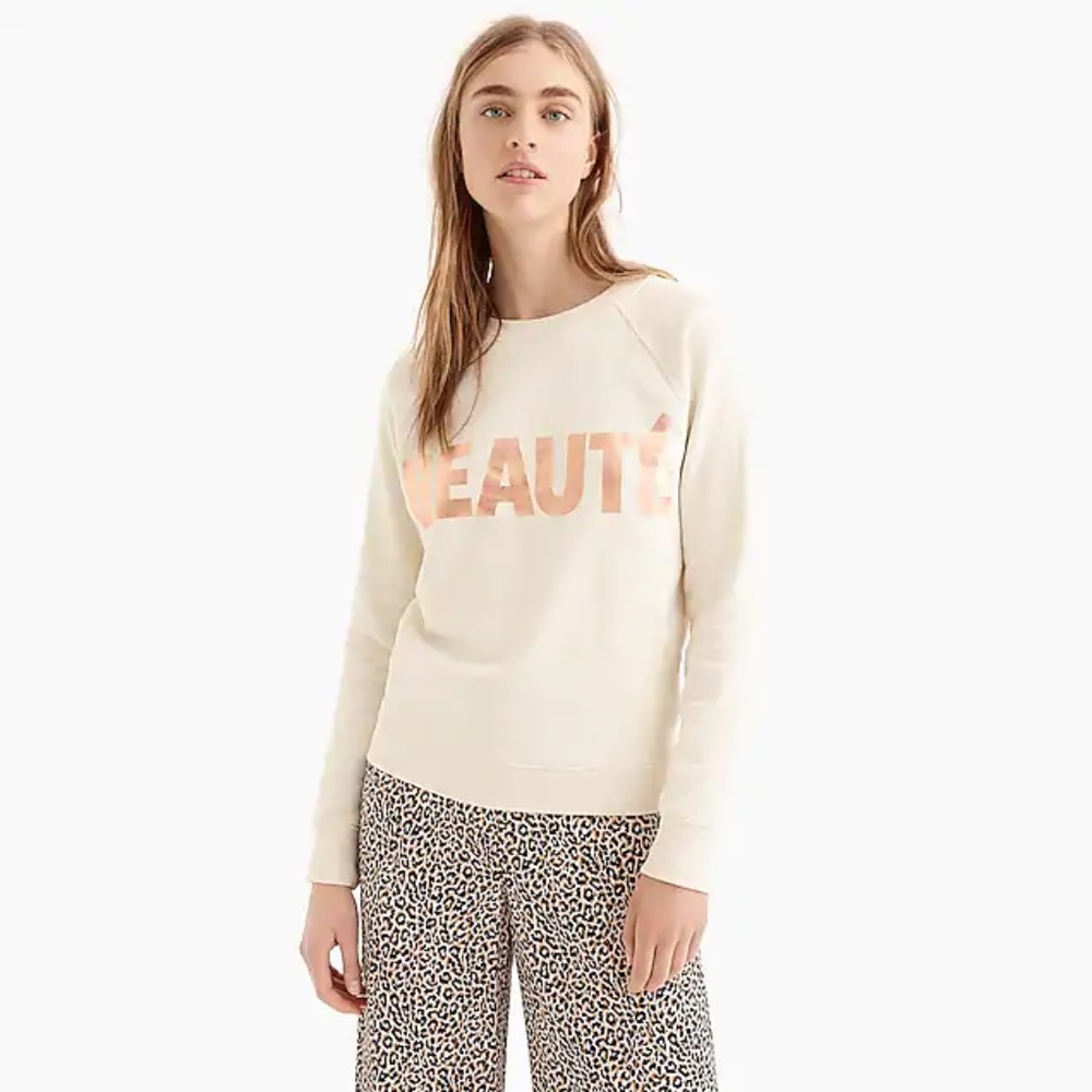 J. Crew "Beauté" sweatshirt - Picture 1 of 8